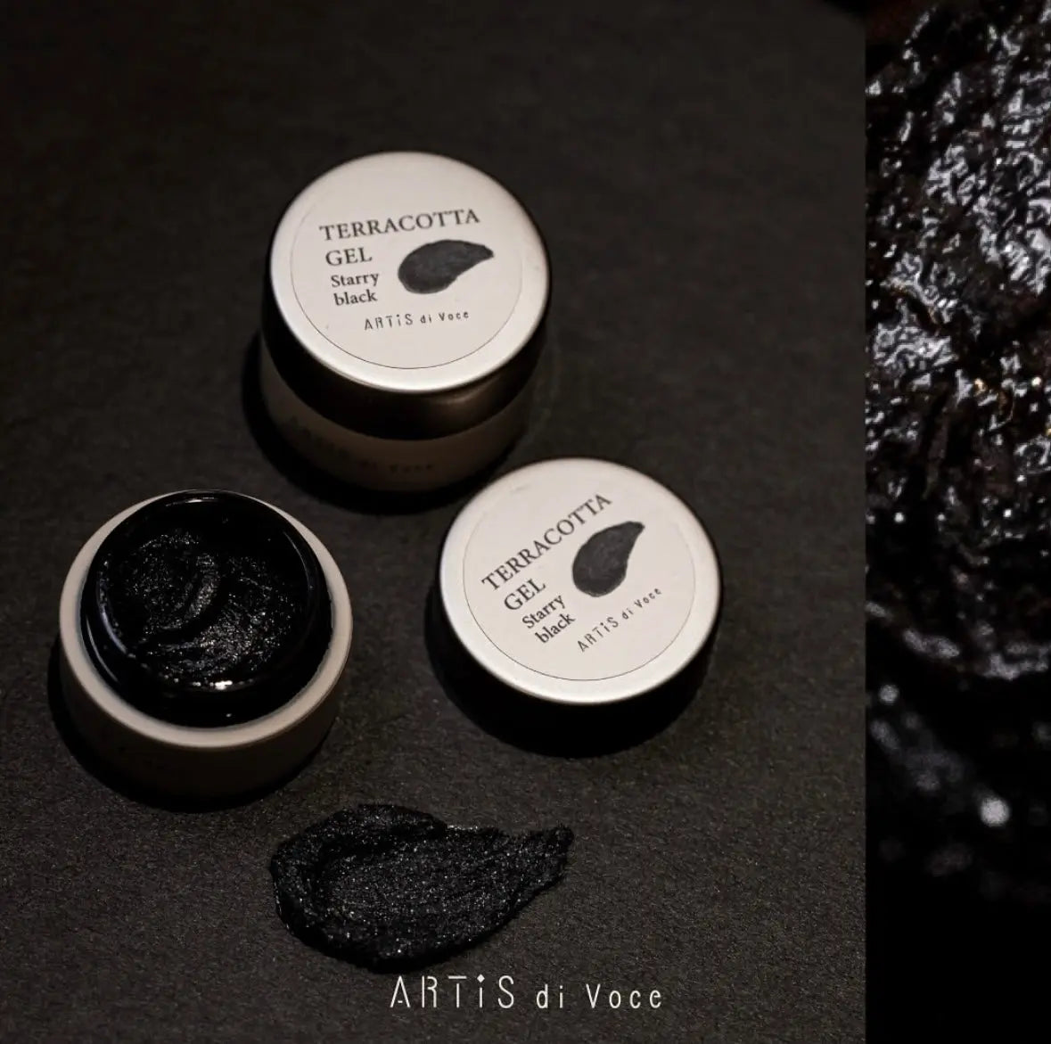 ARTiS di Voce TERRACOTTA Gel- Galaxy Black ARTiS di Voce