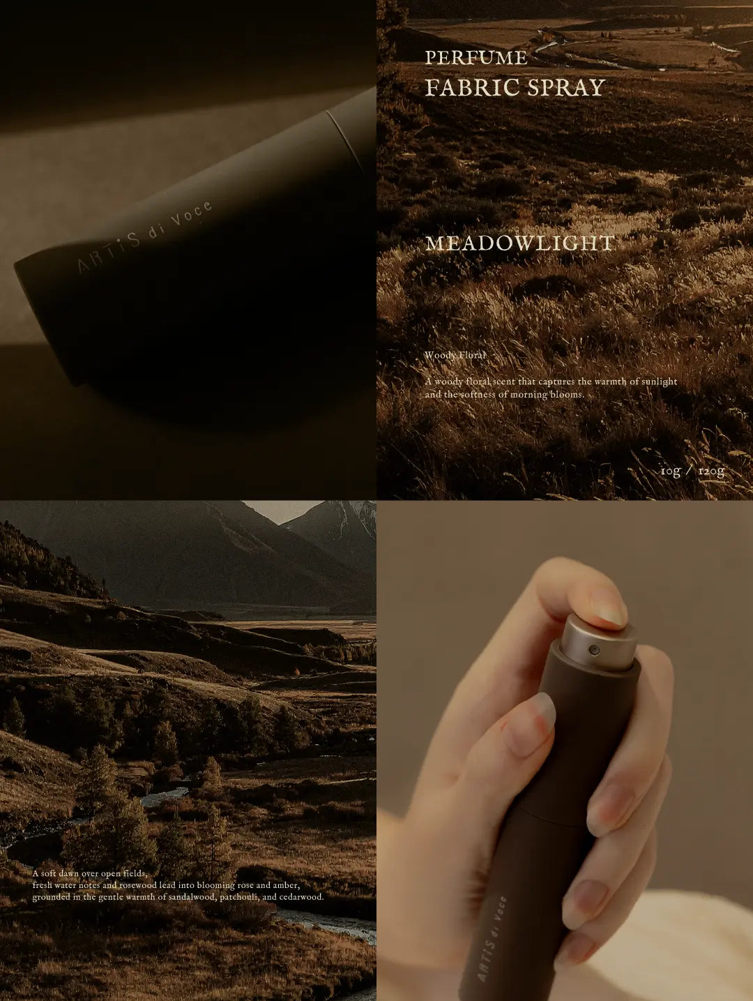 ARTiS di Voce FABRIC SPRAY 10g - MEADOW LIGHT ARTiS di Voce