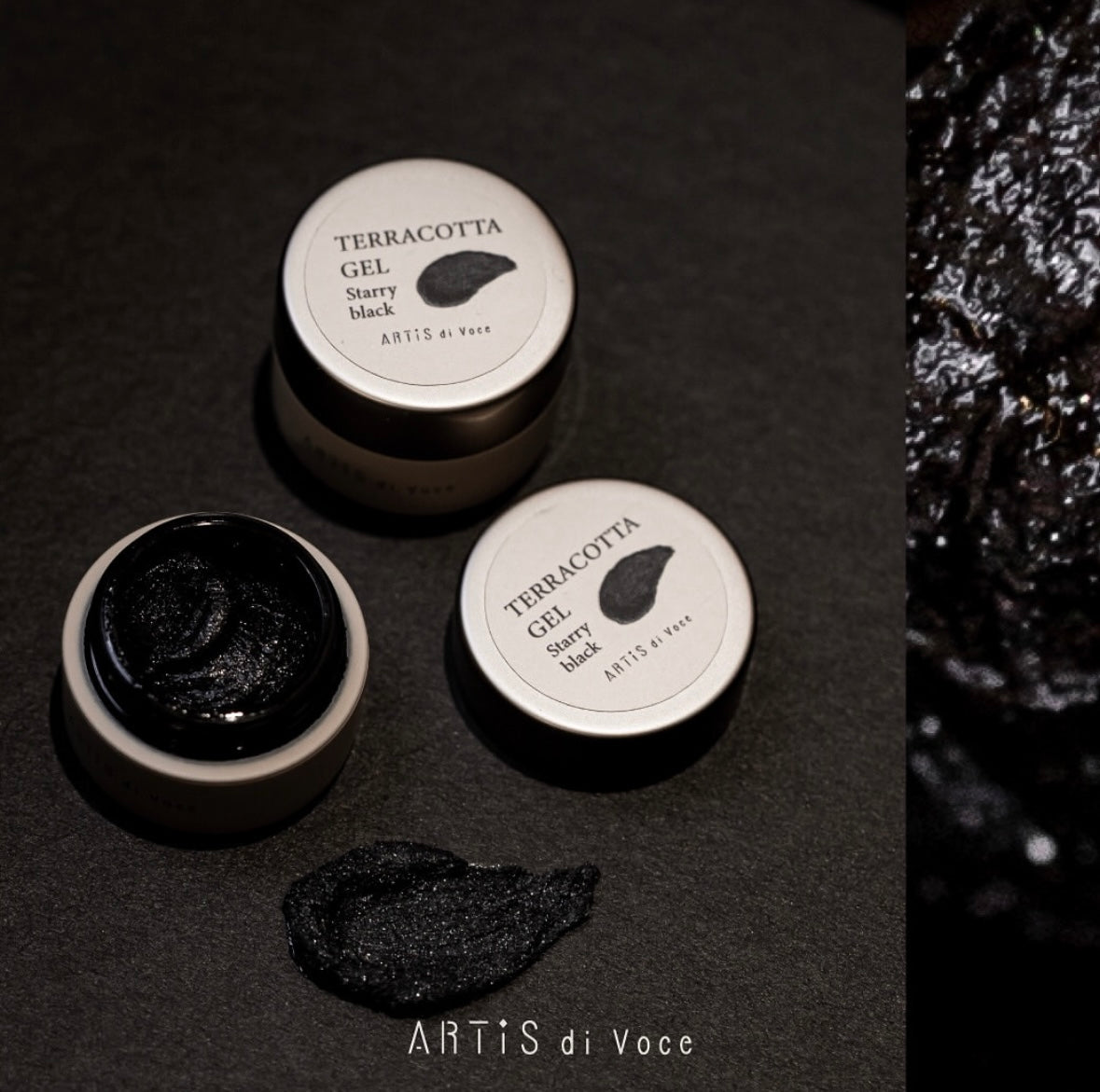 ARTiS di Voce TERRACOTTA Gel- Galaxy Black